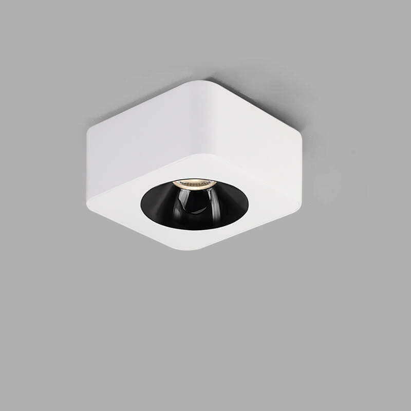 Minimalist Square Aluminum LED Spotlight Flush Ceiling Light