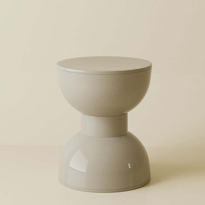 Scandinavian Macaron Hourglass Plastic Footstool