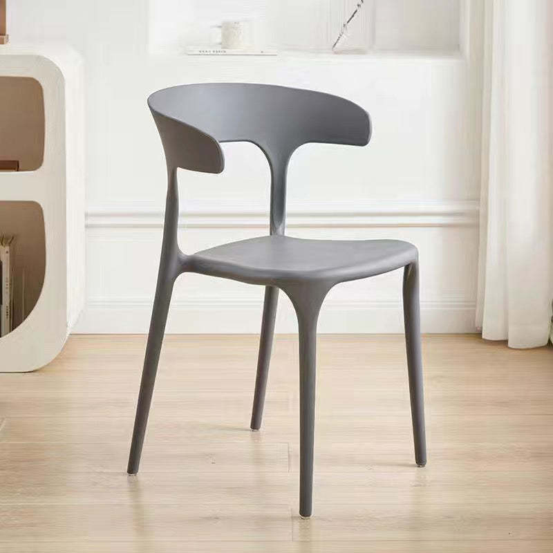 Minimalist Cow Corner Plastic Dining Chair