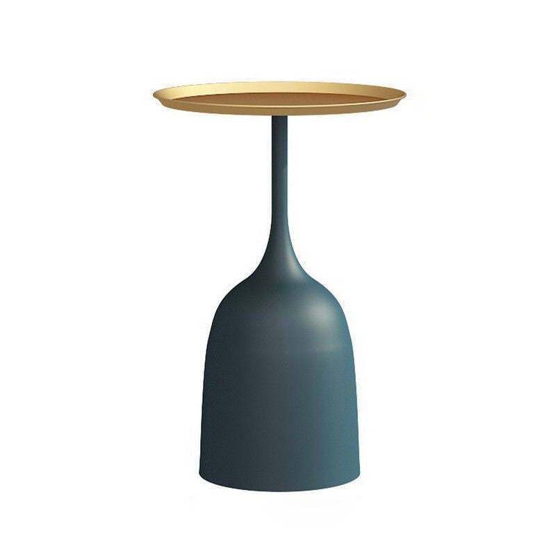 Scandinavian Metal Iron Marble End Table