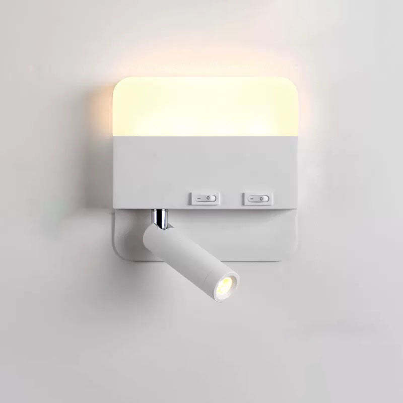 Minimalist Acrylic Aluminum LED Reading Sconce