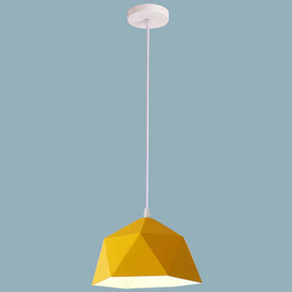 Modern Macaron Iron Lozenge Pendant Light