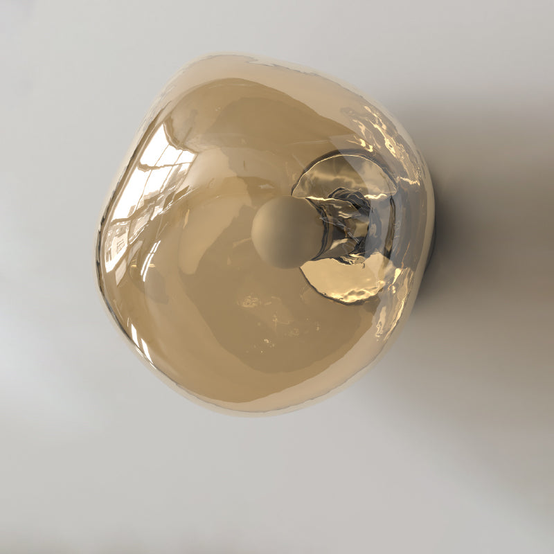 Minimalist Irregular Spherical Glass Wall Sconce