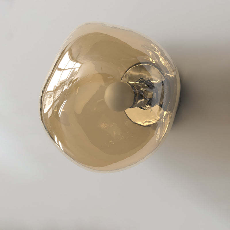 Minimalist Irregular Spherical Glass Wall Sconce