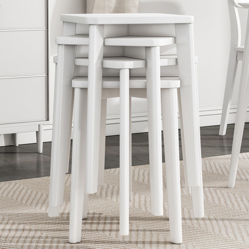 Chinese Wood Stackable Low Stool