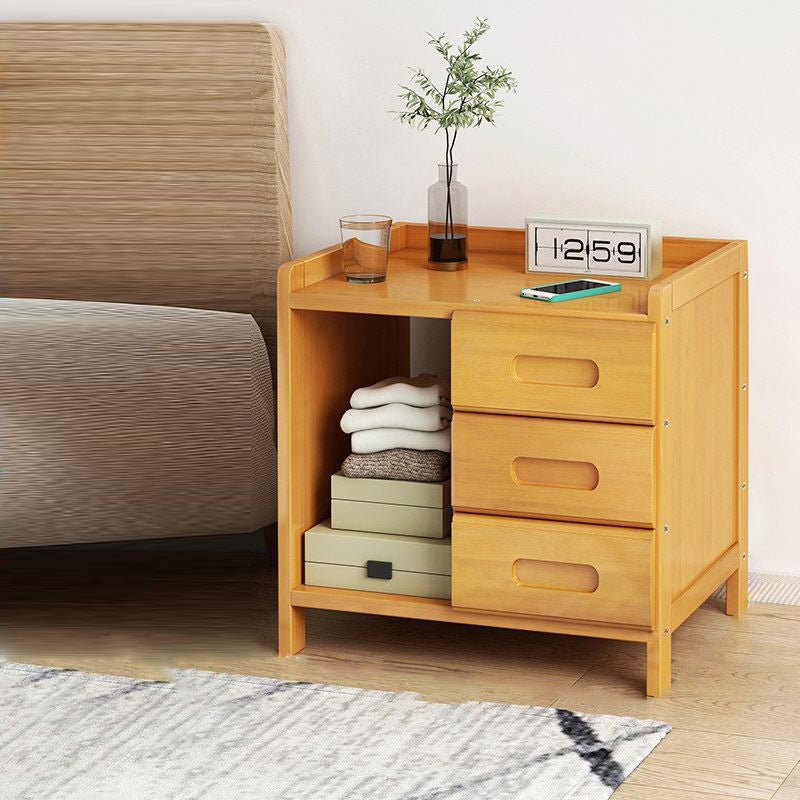Minimalist Bamboo 1/2-Drawer Nightstand
