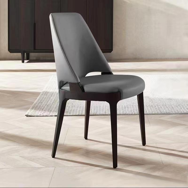 Microfiber Leather Upholstered Dining Chair