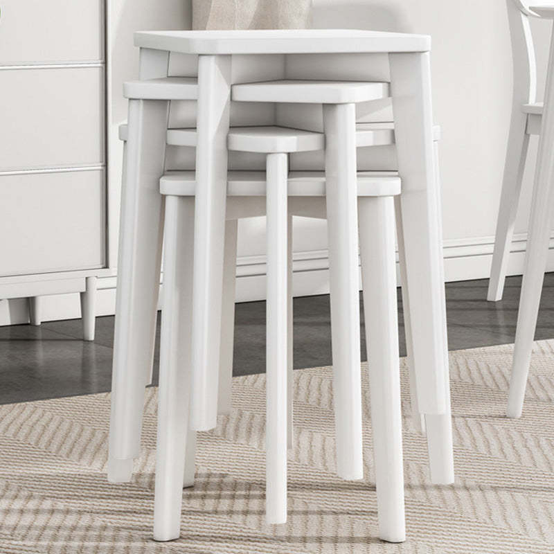 Chinese Wood Stackable Low Stool
