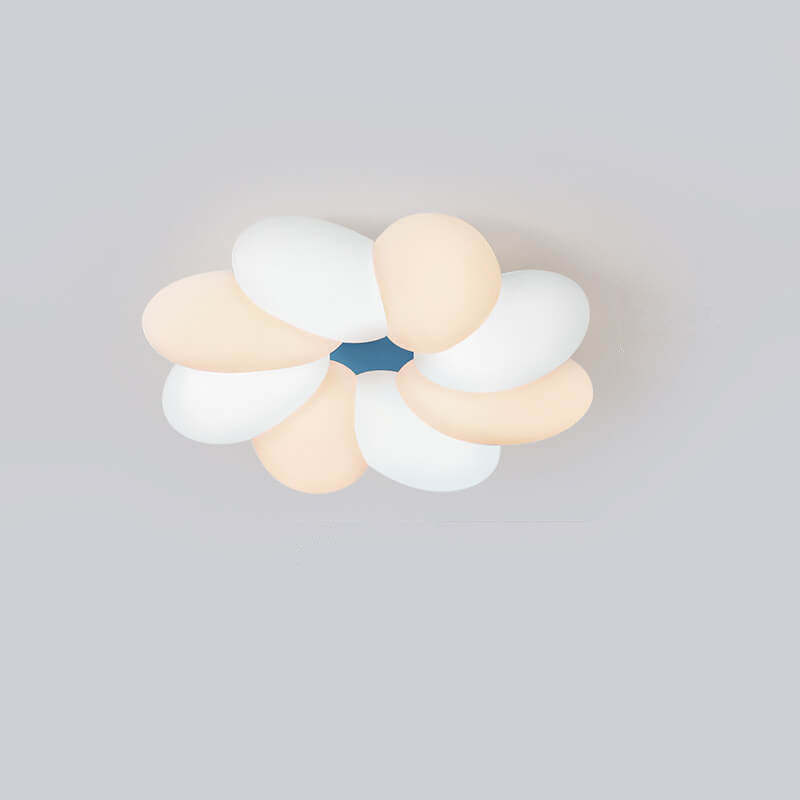Nordic Colorful Flower LED Flush Mount Light