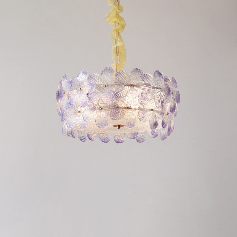 Art Deco Cinquefoil Spherical Glass Chandelier