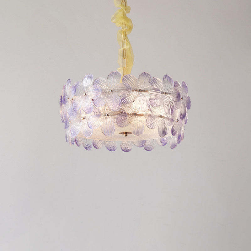 Art Deco Cinquefoil Spherical Glass Chandelier