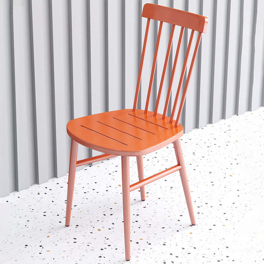 Scandinavian Square Steel Armchair — Gray