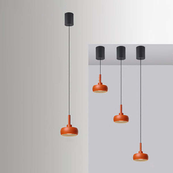 Nordic Dome Aluminum Retractable LED Pendant