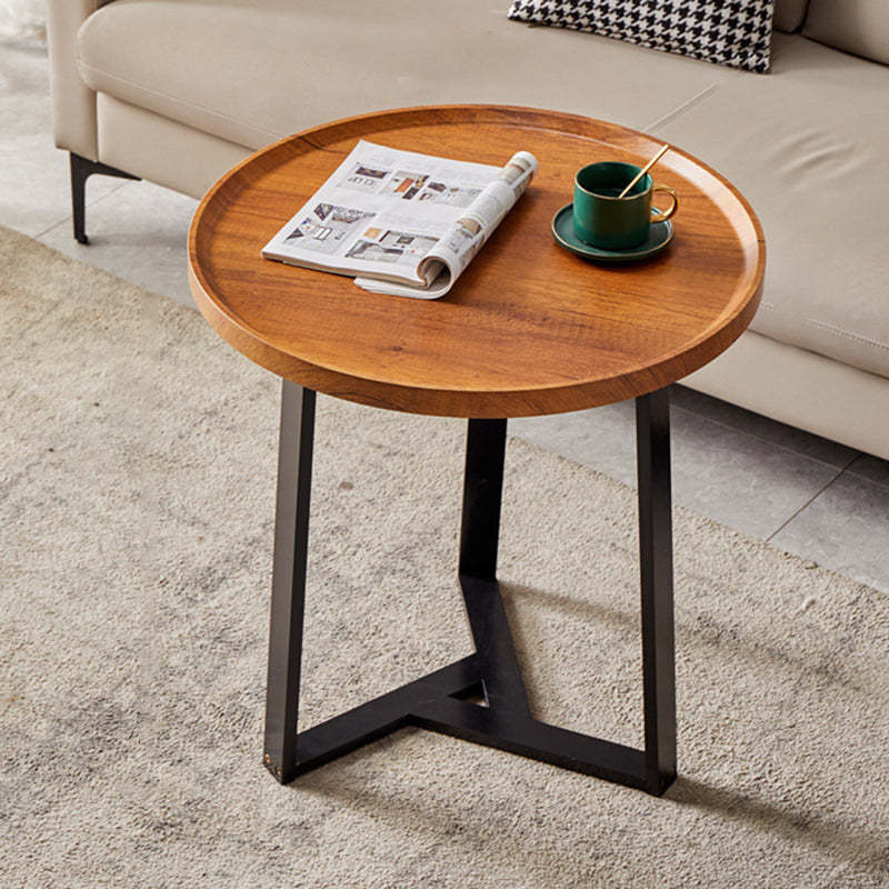 Nordic Round Iron 2-Tier Coffee Table