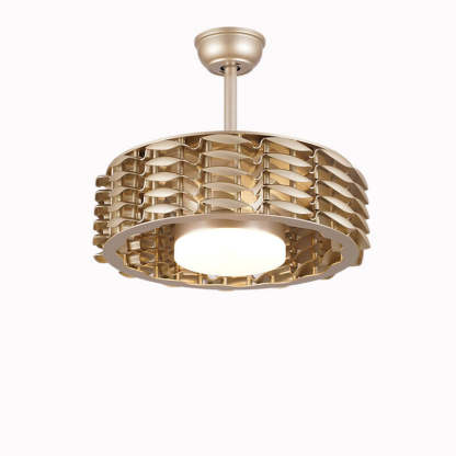 Minimalist Cylinder LED Ceiling Fan Light