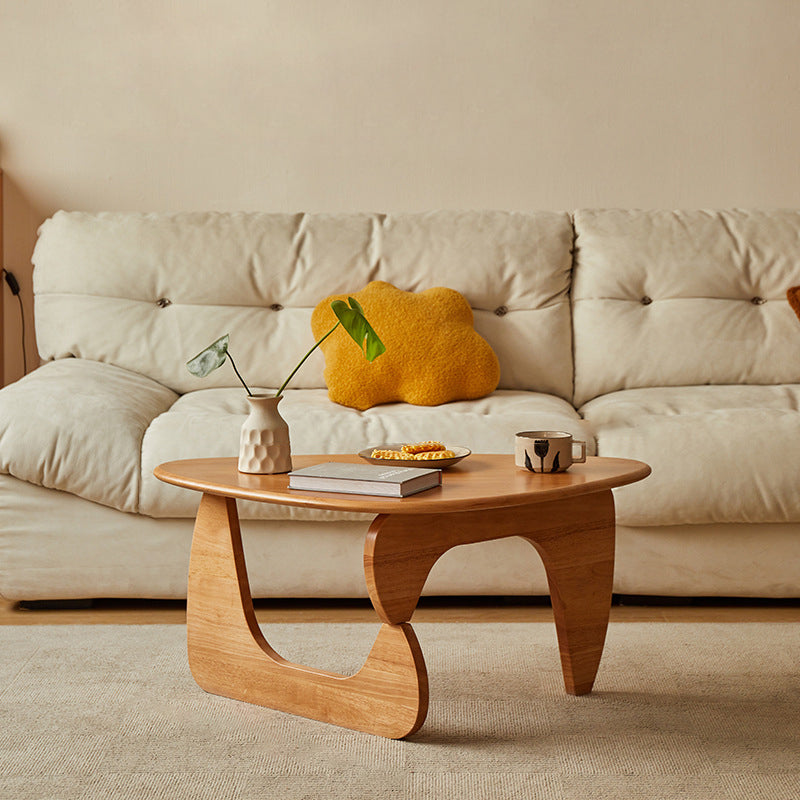 Vintage Triangle Solid Wood Coffee Table
