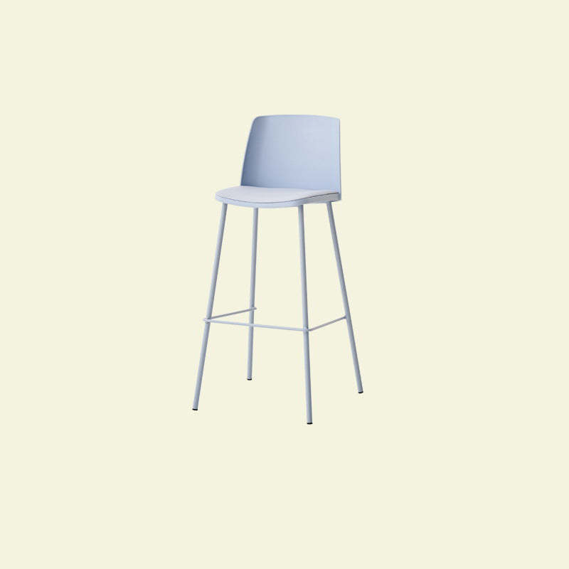 Minimalist PU Leather Metal Bar Stool