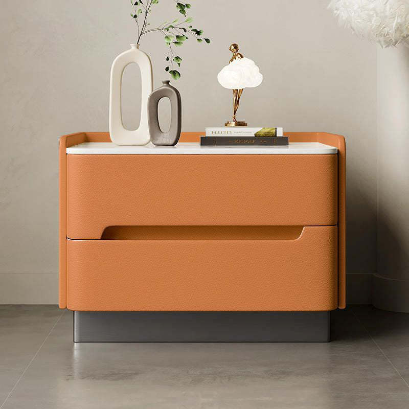 Nordic Sintered Stone Side Table 2-Drawer