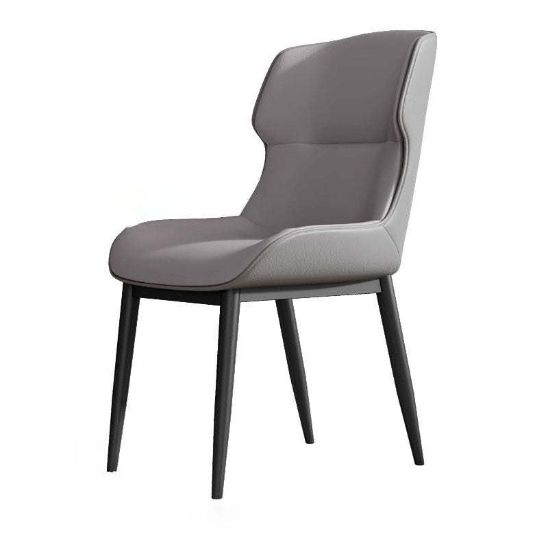 Modern PU Leather Steel Cushion Dining Chair