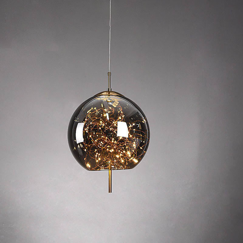 Scandinavian Cylinder Oval Glass Pendant Light