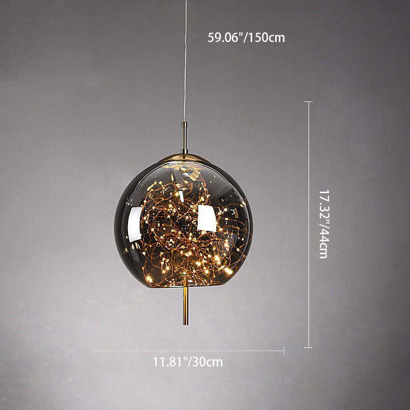 Scandinavian Cylinder Oval Glass Pendant Light