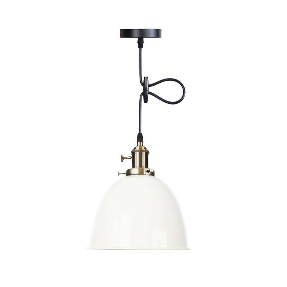 Industrial Iron Multicolor Bowl Pendant Light