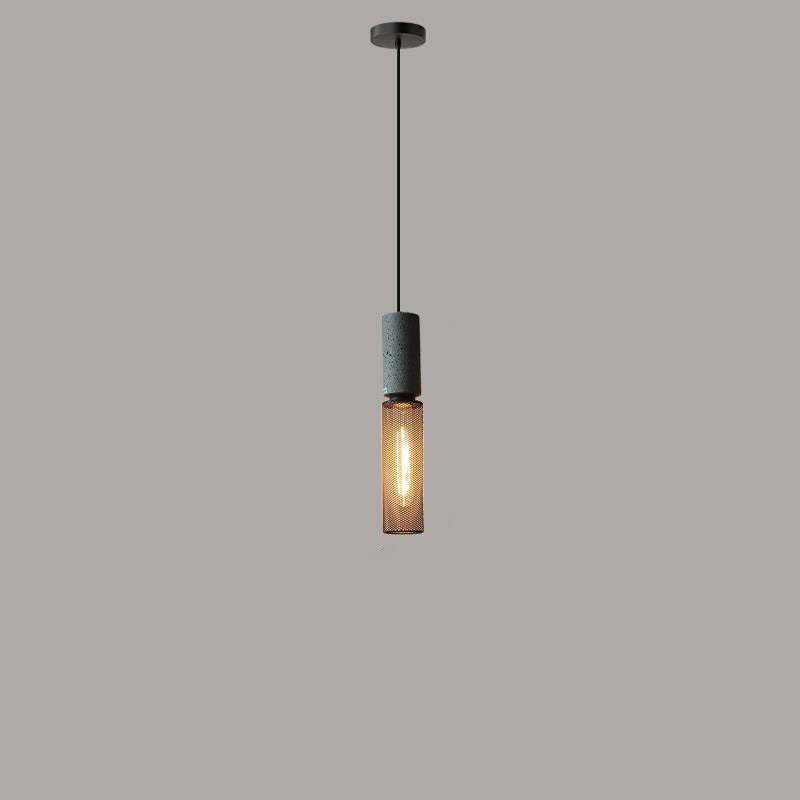 Industrial Tapered Cement Iron Pendant Light