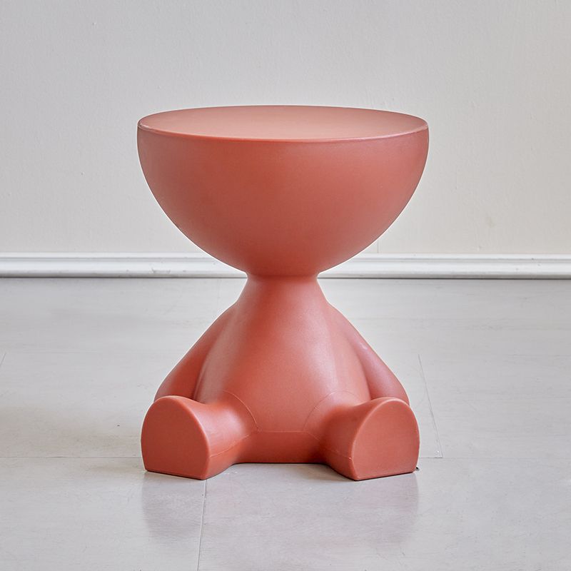 Minimalist Flat Round End Table