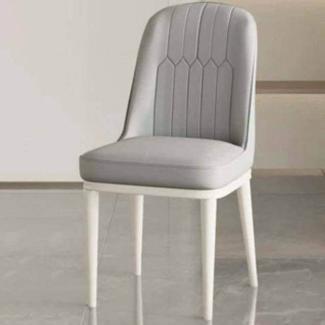 Minimalist PU Leather Steel Dining Chair