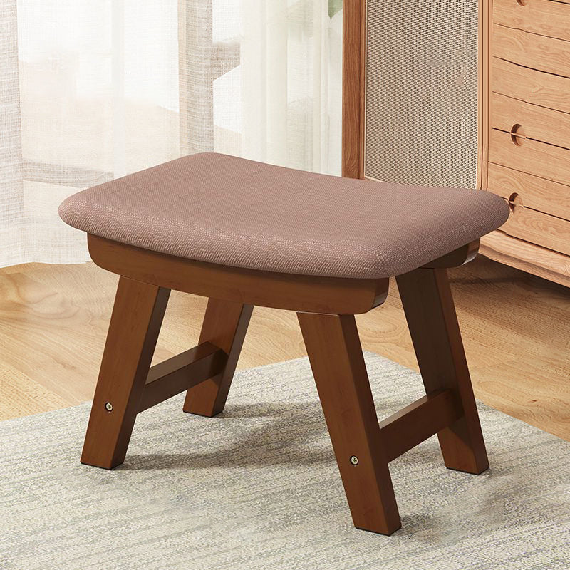 Minimalist Wood Cushion Shoe Bench