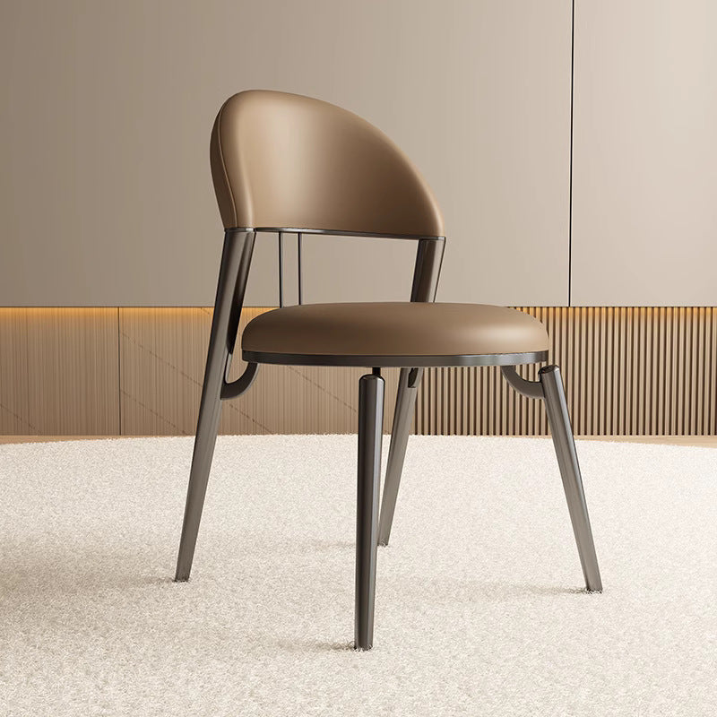 Modern Cushion Lambswool Titanium Dining Chair