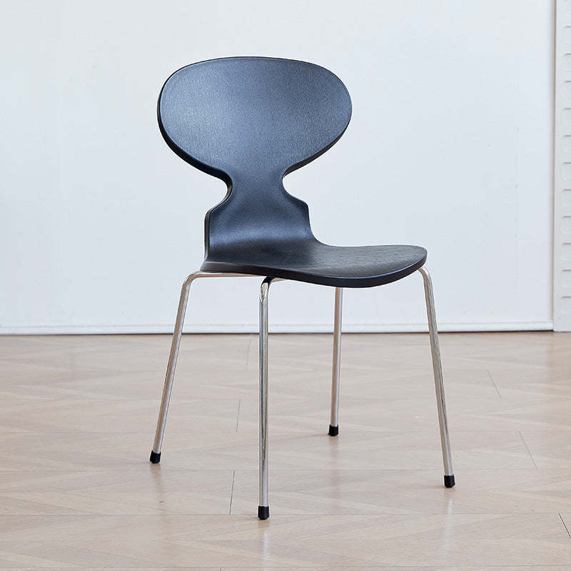 Minimalist Metal Four-Leg Chair
