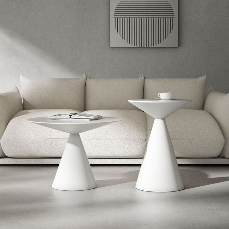 Minimalist Cone Aluminum End Table