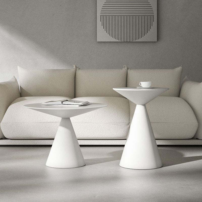 Minimalist Cone Aluminum End Table