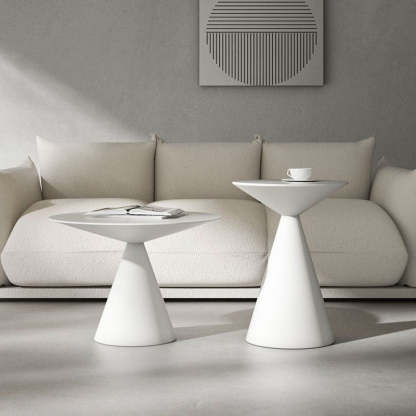 Minimalist Cone Aluminum End Table