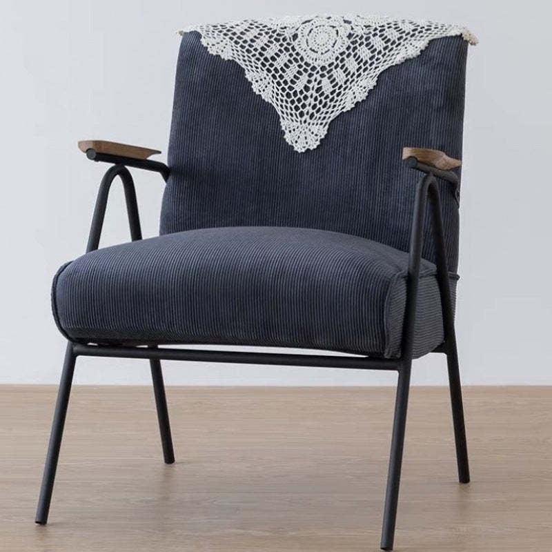Scandinavian Cushion Steel Accent Chair