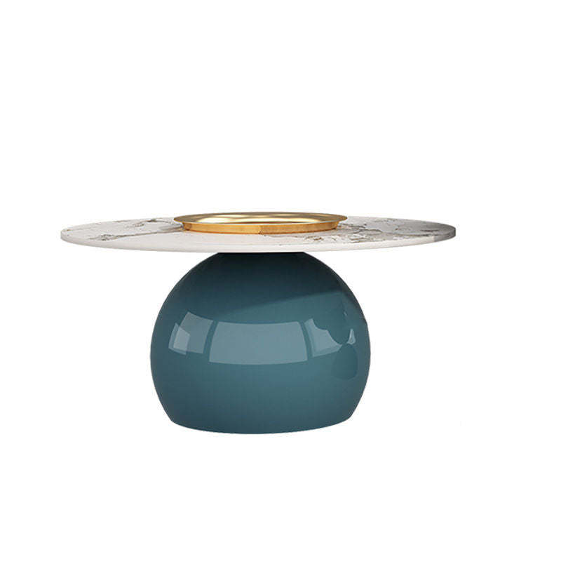 Nordic board geometric coffee tables in iron — 31.5" W x 16" H / White / Blue