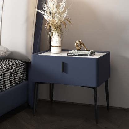Scandinavian Wood Nightstand Wireless Charging