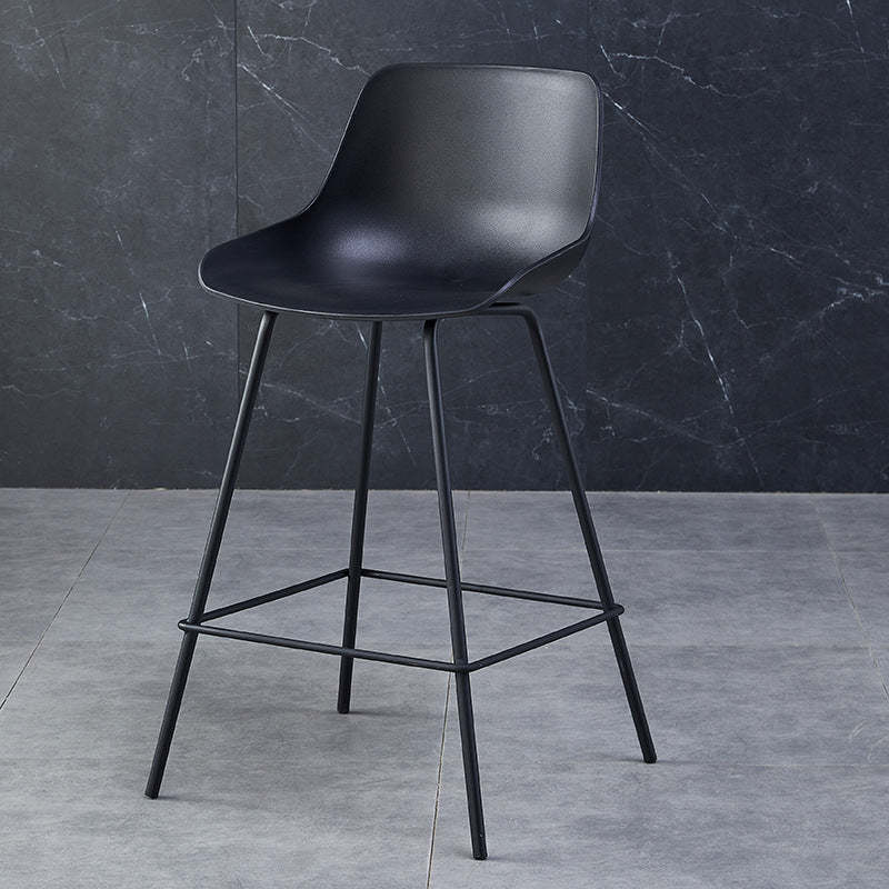 Lighom minimalist curved metal fabric bar & counter stools