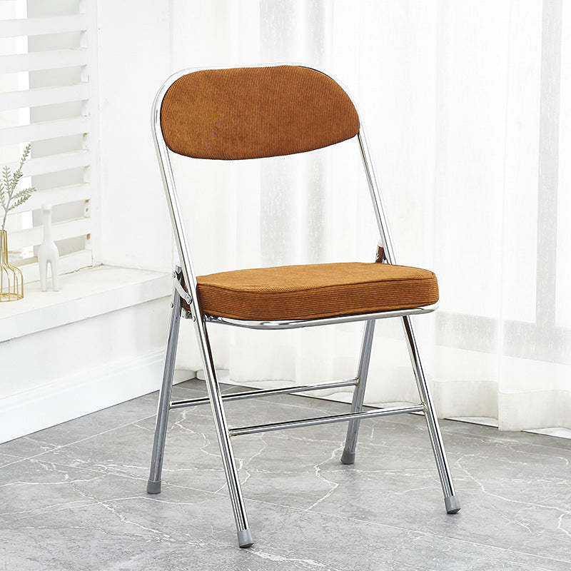 Vintage Velvet Steel Foldable Dining Chair