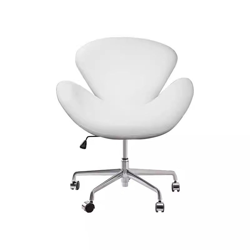 Minimalist Flannel Lambskin Movable Desk Chair
