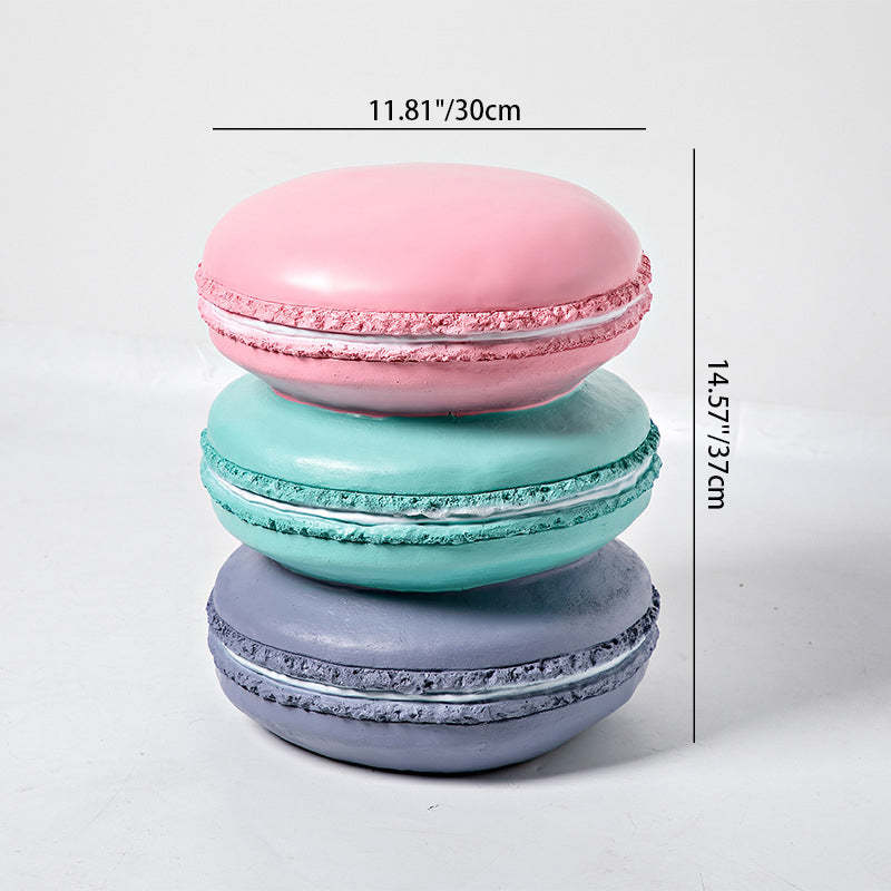 Contemporary Resin Donut Ice Cream Cylindrical Chair — Tire