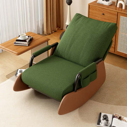 Modern Corduroy Leather Foldable Recliner