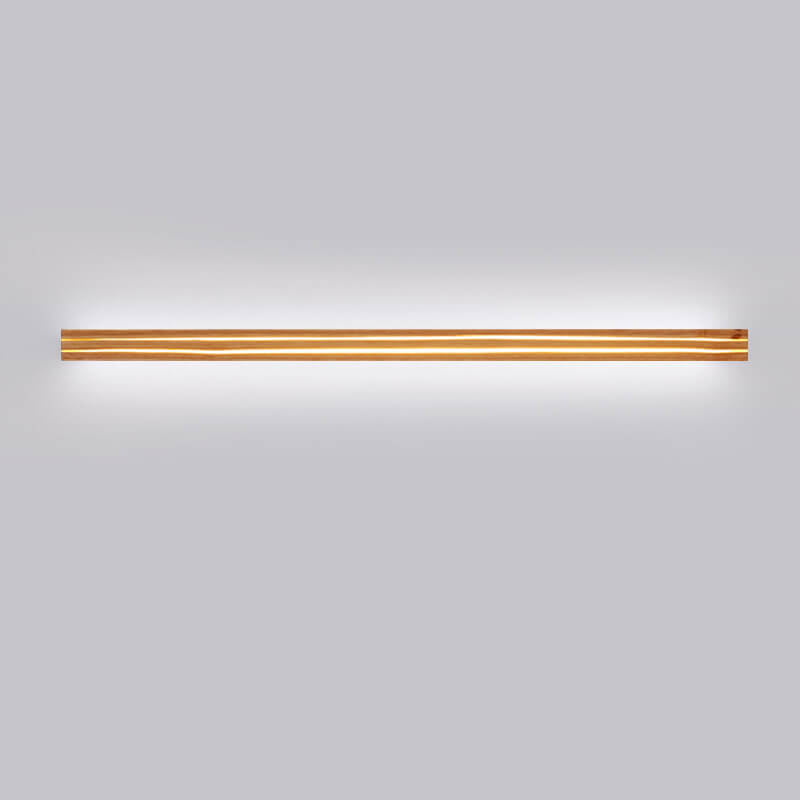 Japanese Wabi-Sabi Modern Linear Wood LED Sconce