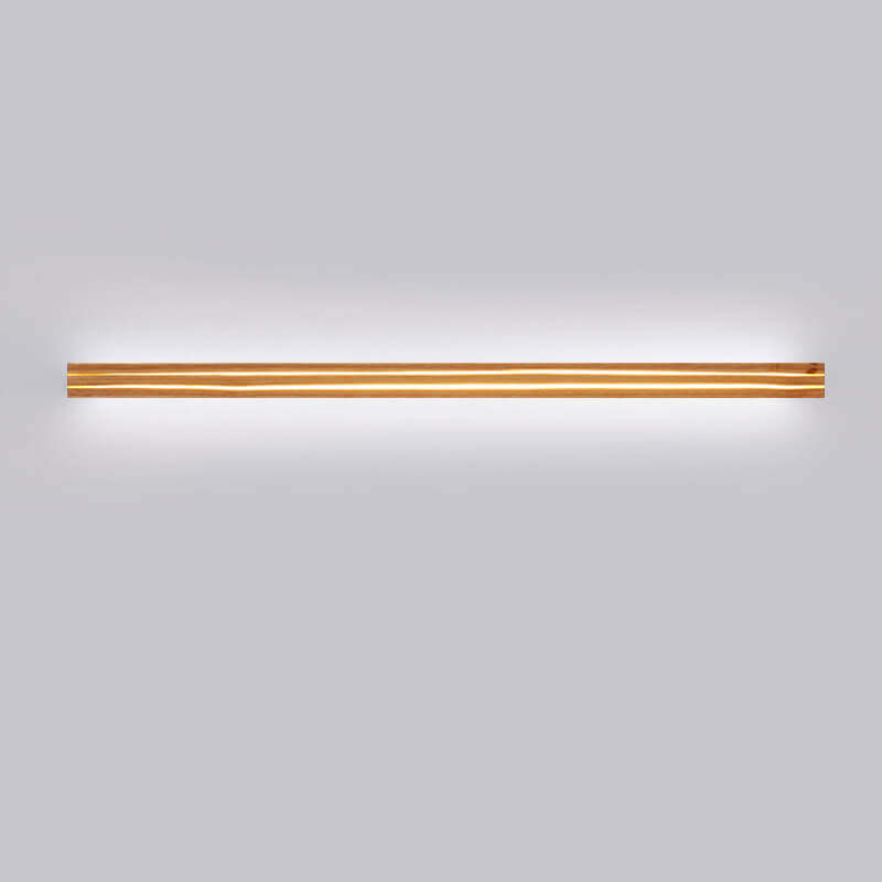 Japanese Wabi-Sabi Modern Linear Wood LED Sconce