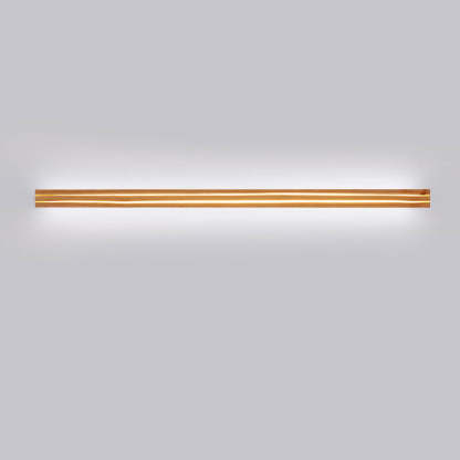 Japanese Wabi-Sabi Modern Linear Wood LED Sconce