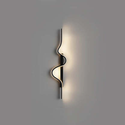 Minimalist Wave Aluminum LED Wall Sconce