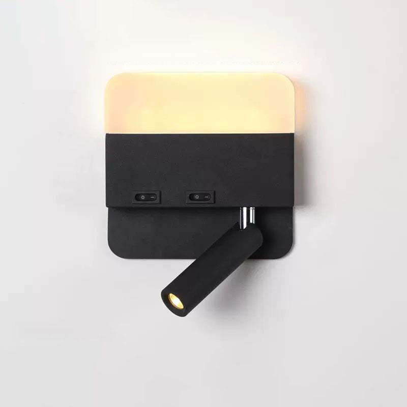 Minimalist Acrylic Aluminum LED Reading Sconce