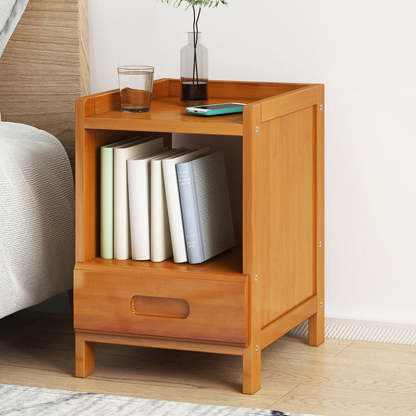 Minimalist Bamboo 1/2-Drawer Nightstand
