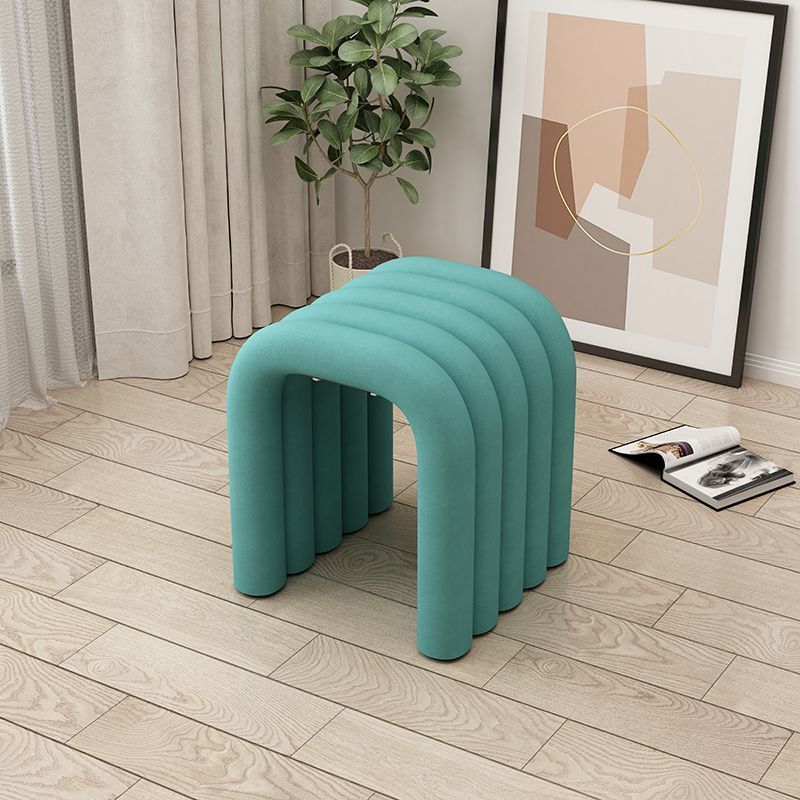 Minimalist U-Shape Lambswool Steel Chair